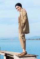 Vêtements hijab BRUN T 89981 Pnk-Pantolon