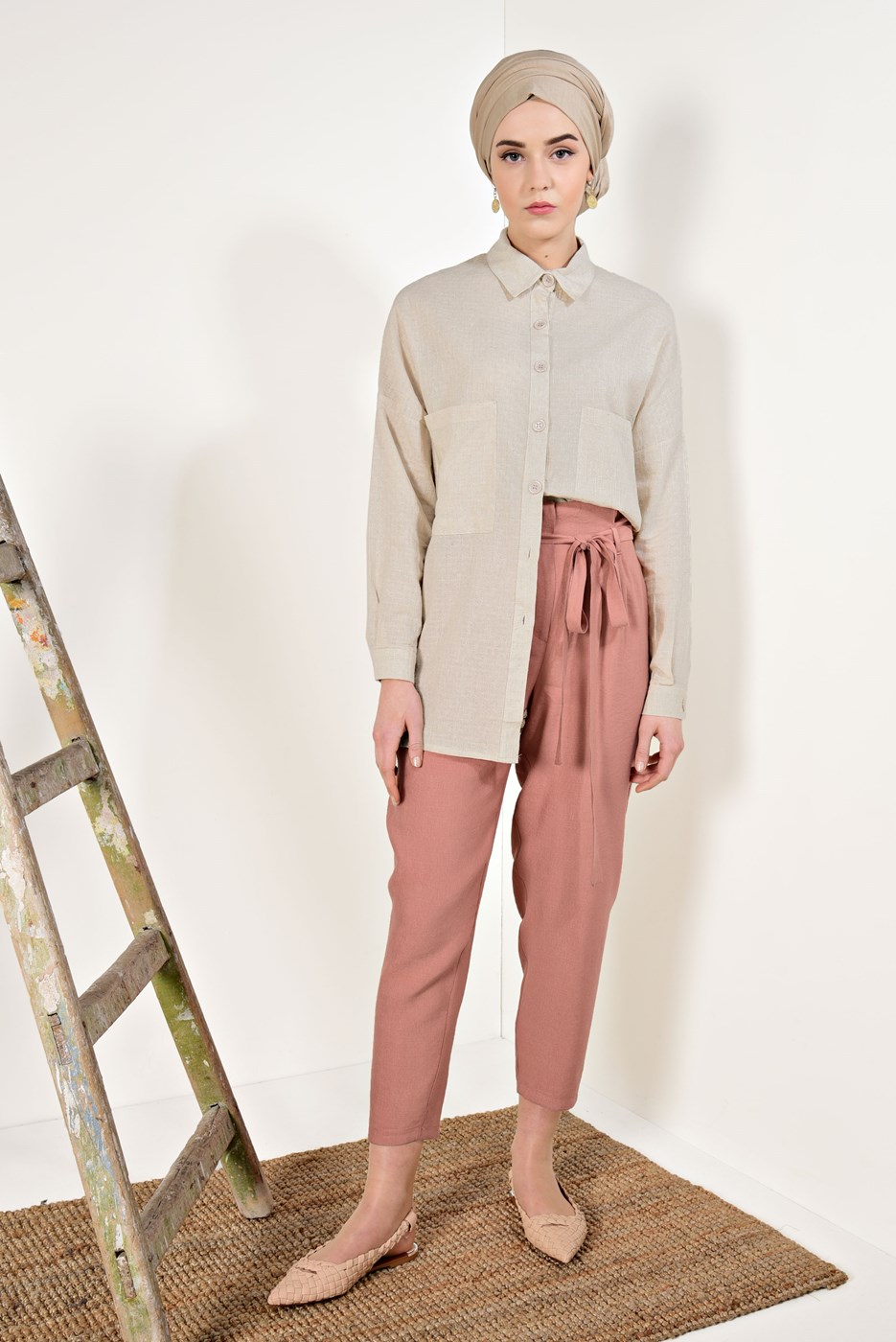 Vêtements hijab ROSE PANTALON T 89981 