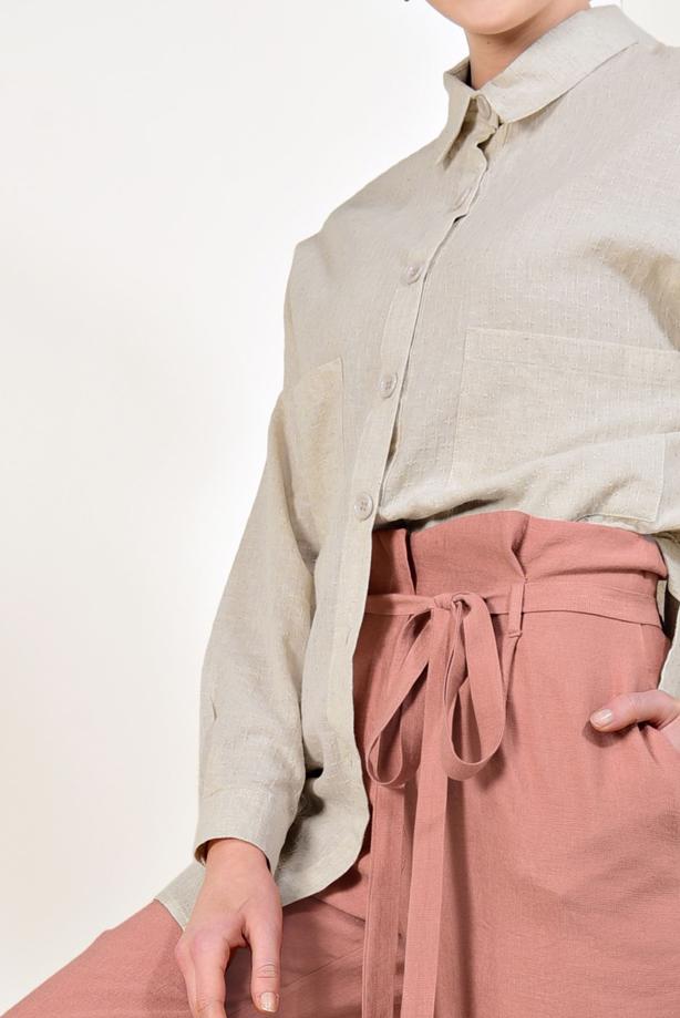 Vêtements hijab  CARROT PANTS WITH BELT T 89981  - TRENDTESETTÜR