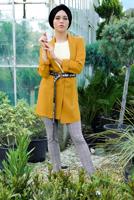 Tesettür giyim GRİ EKOSE DESENLİ PANTOLON 0002