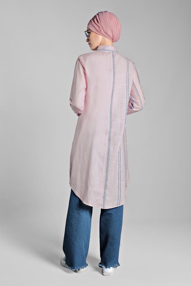 Vêtements hijab  Tasseled Cuff Denim Pants T 0184  - TRENDTESETTÜR