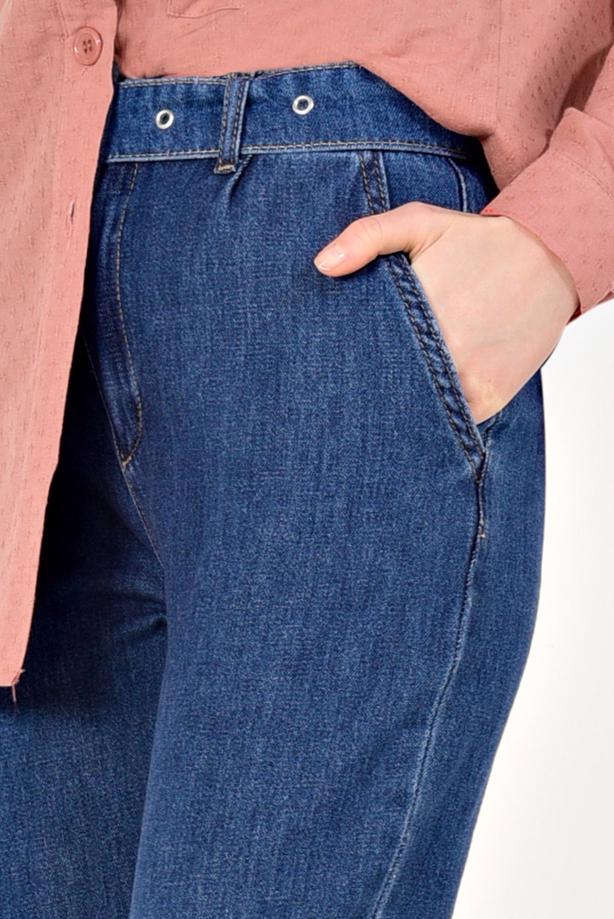 Hijab-Kleidung  YÜKSEK BEL MOM JEAN T 0413 - TRENDTESETTÜR