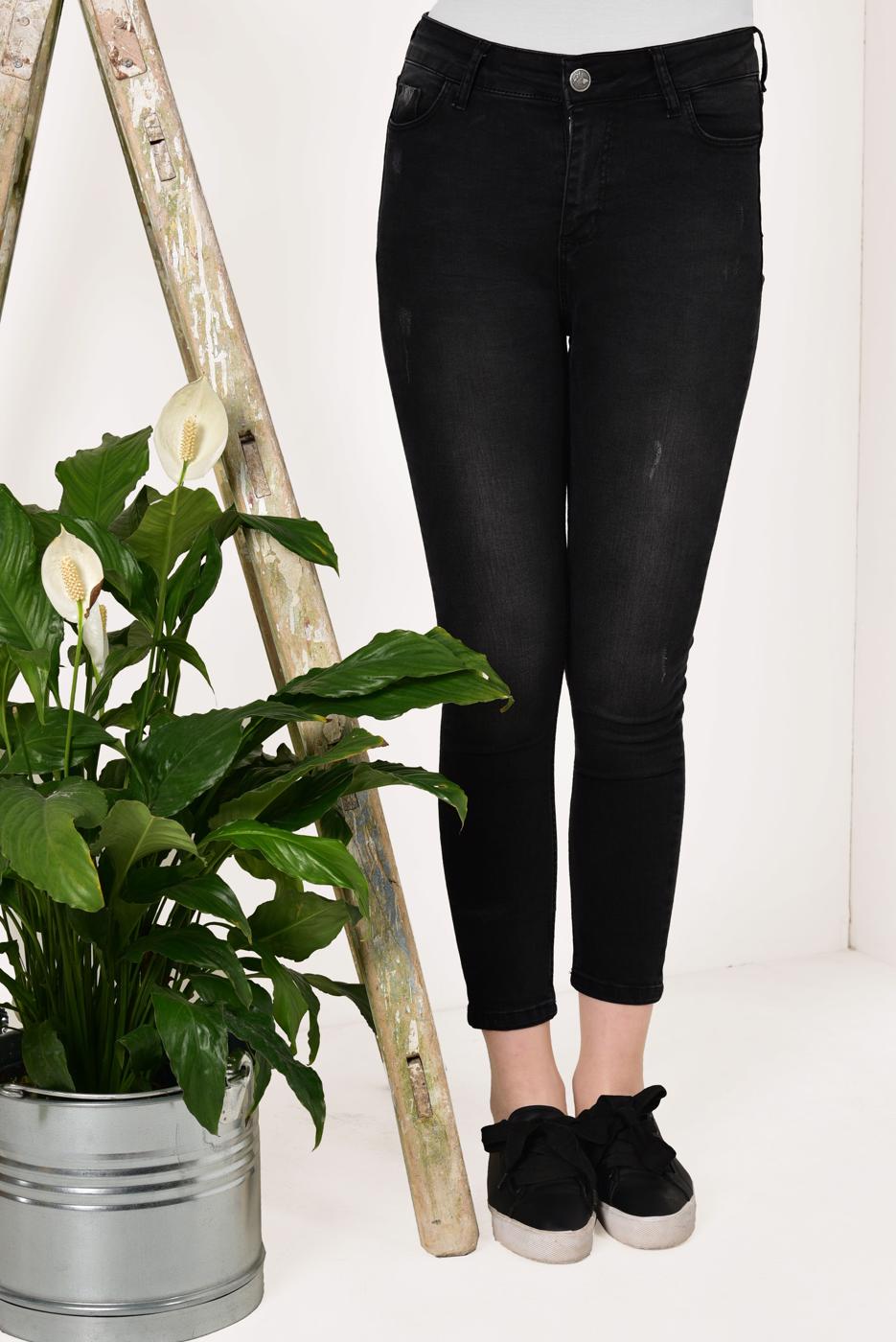 Hijab clothing BLACK Denim Pants T 0434 