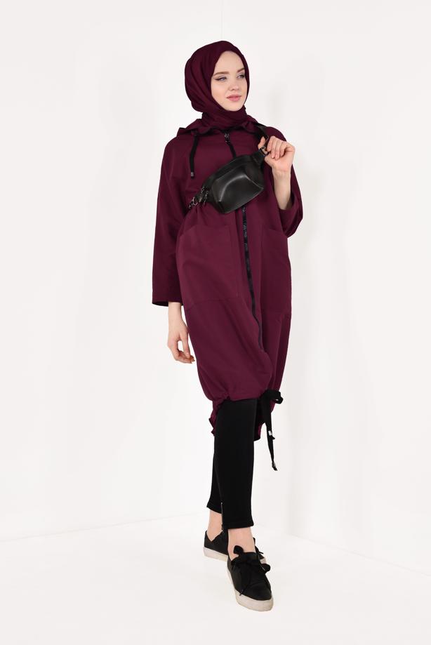 Hijab clothing  T 0634 KRY-PAÇASI FERMUARLI PANTOLON - TRENDTESETTÜR