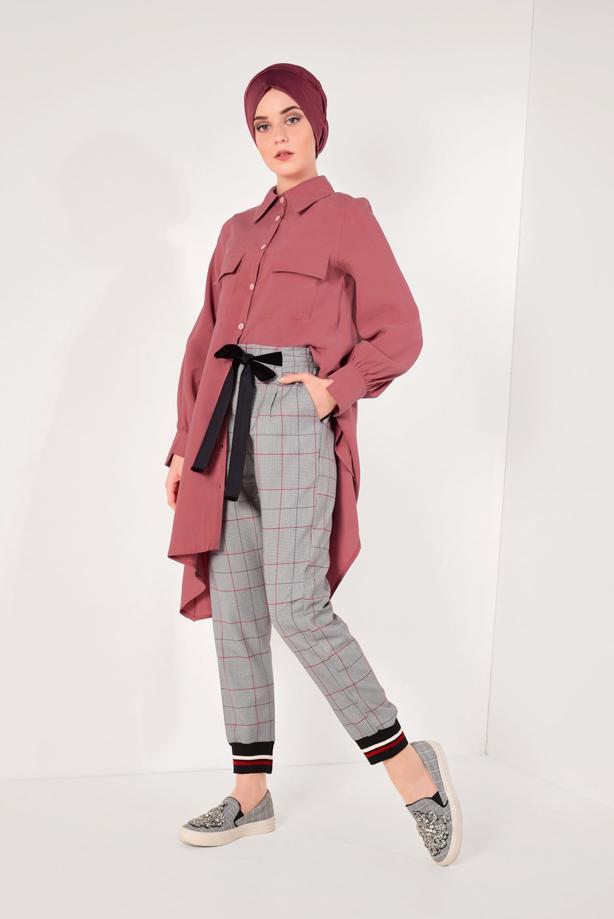 Vêtements hijab  PLAID TROUSERS T 0874  - TRENDTESETTÜR