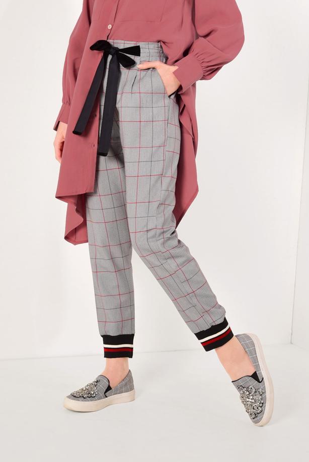 Vêtements hijab  PLAID TROUSERS T 0874  - TRENDTESETTÜR
