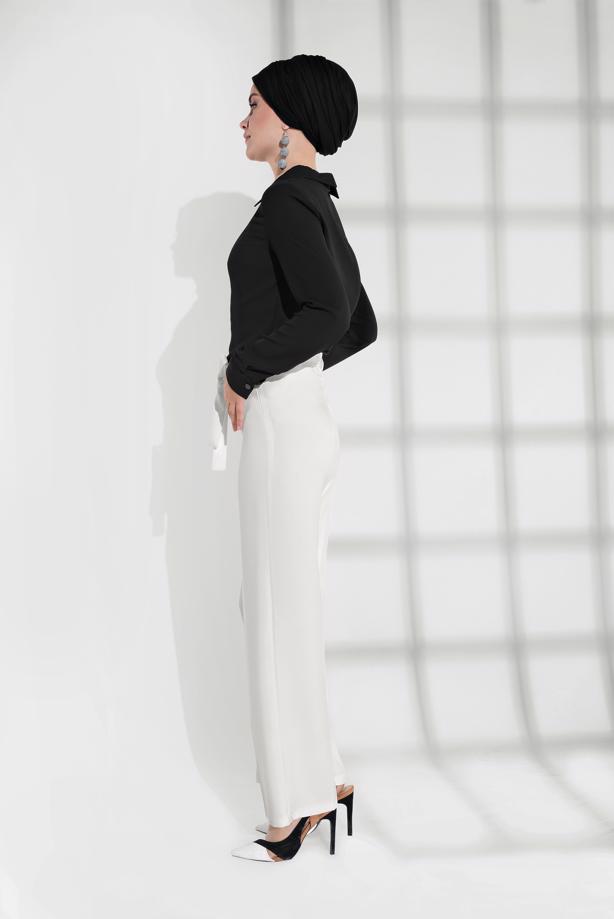 Vêtements hijab  Laced Waist Wide Pants T 1002  - TRENDTESETTÜR