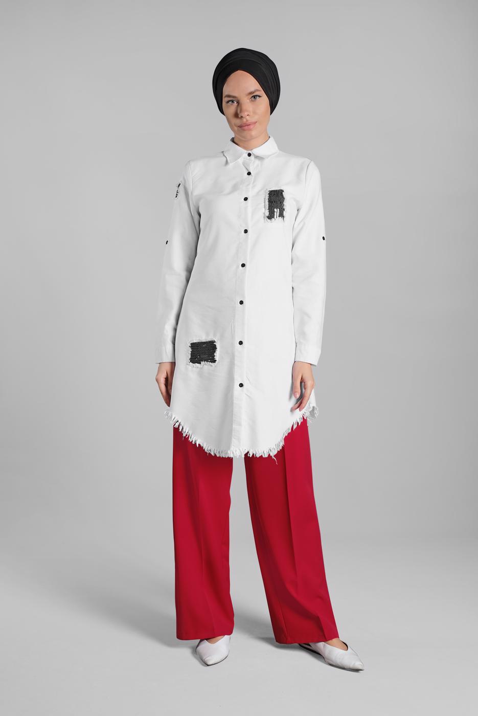 Vêtements hijab ROUGE Pantalon T 1002 