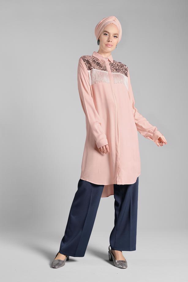 Vêtements hijab  Laced Waist Wide Pants T 1002  - TRENDTESETTÜR