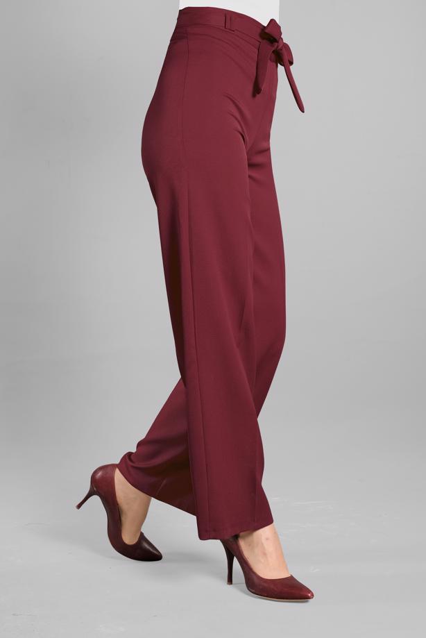 Hijab clothing  Laced Waist Wide Pants T 1002  - TRENDTESETTÜR