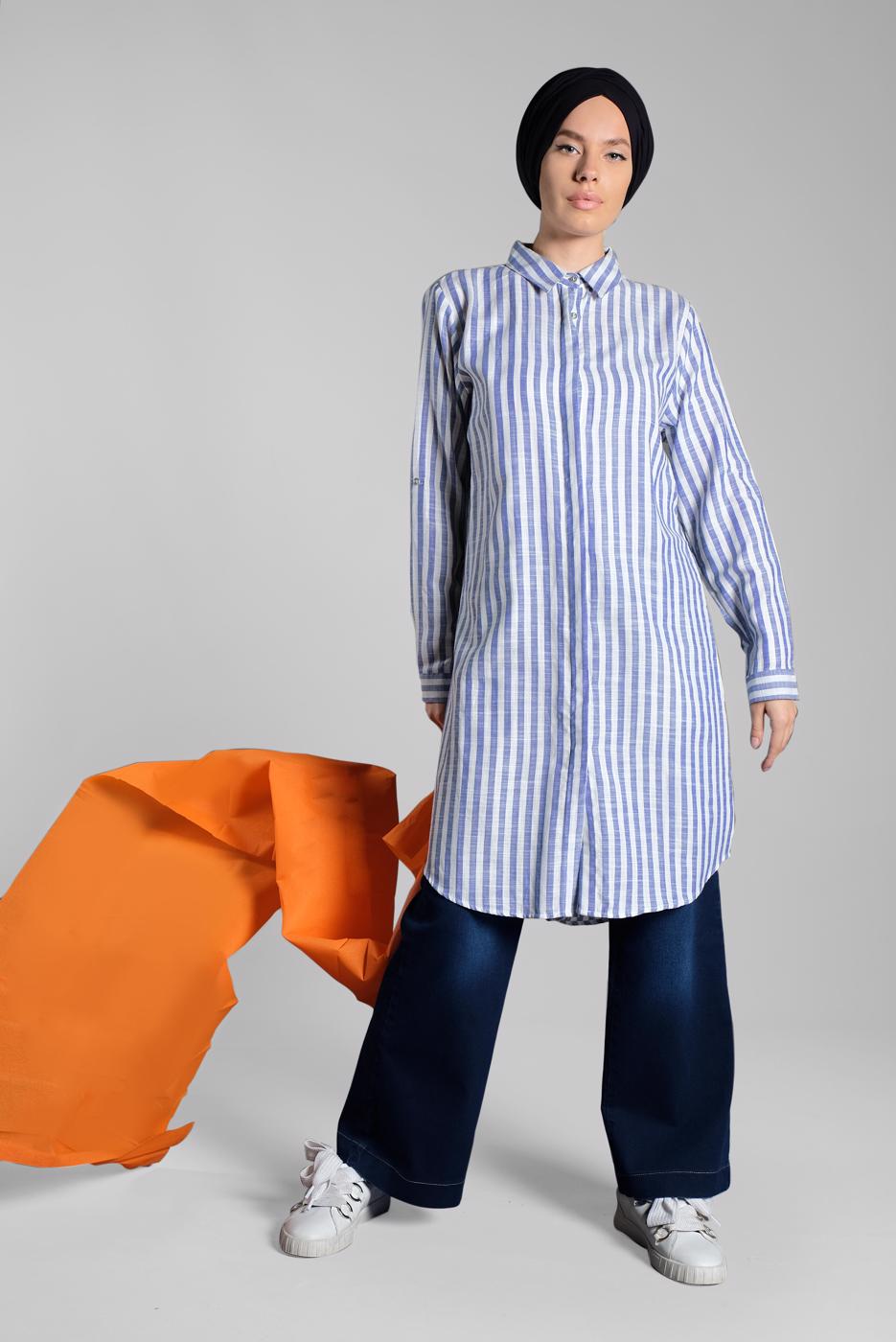 Vêtements hijab BLEU MARINE T 1184 YKZ-PANTOLON