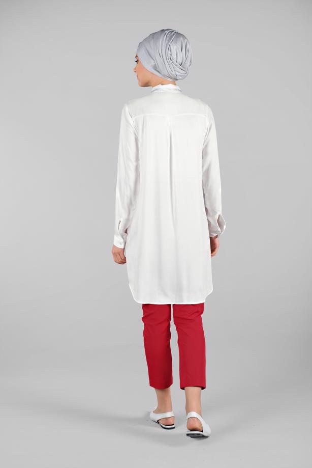 Vêtements hijab  Belted Waist Carrot Pants T 2503  - TRENDTESETTÜR
