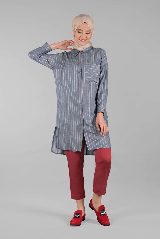 Vêtements hijab  Belted Waist Carrot Pants T 2503  - TRENDTESETTÜR