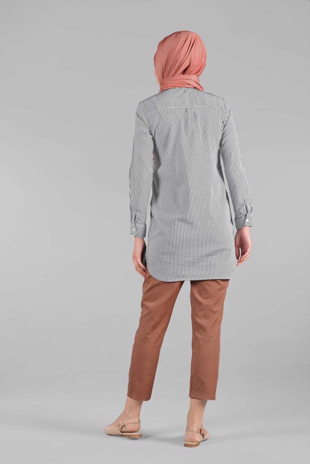 Vêtements hijab  Belted Waist Carrot Pants T 2503  - TRENDTESETTÜR