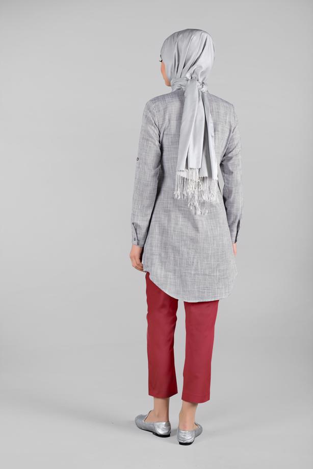 Vêtements hijab  Belted Waist Carrot Pants T 2503  - TRENDTESETTÜR