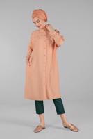 Hijab clothing GREEN Belted Waist Carrot Pants T 2503 