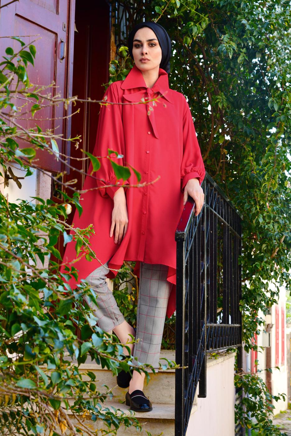 Vêtements hijab GRIS T 2674 Msr-Pantolon