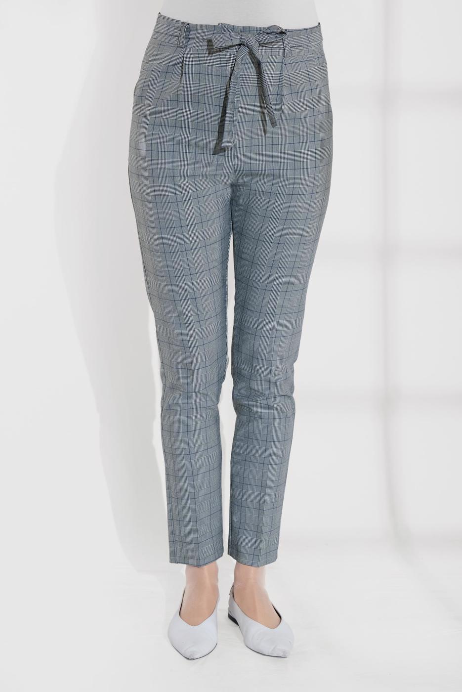 Tesettür giyim SİYAH EKOSELİ PANTOLON 3002 