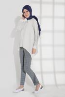 Tesettür giyim SİYAH EKOSELİ PANTOLON 3002 