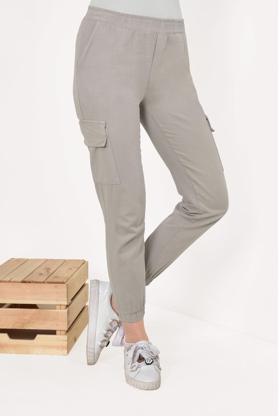 Hijab clothing BEIGE CARGO TROUSERS T 3503 