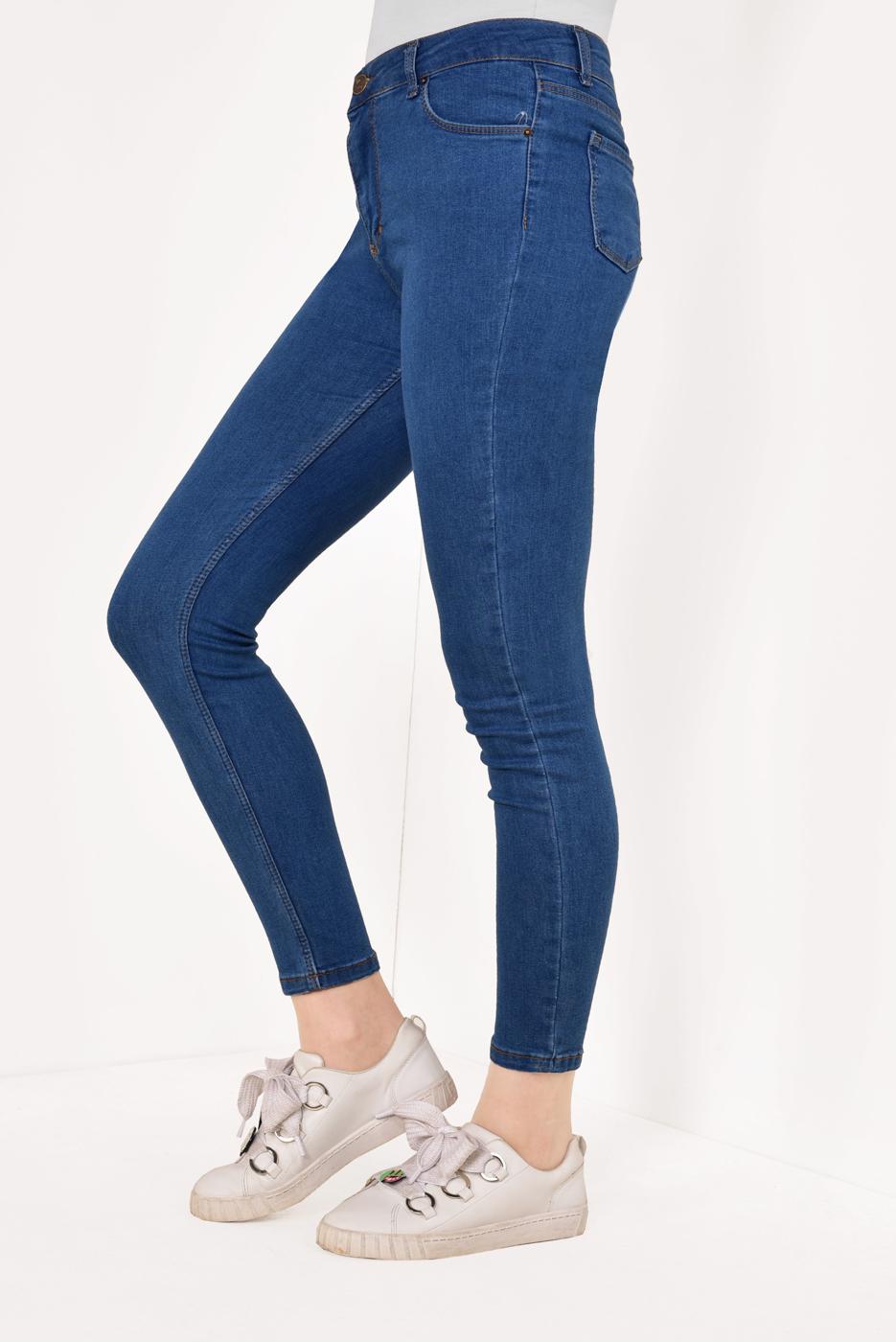 Hijab clothing NAVY BLUE Lycra Slim Pants T 3824