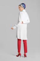 Hijab clothing RED Pocketed Carrot Pants T 4002 