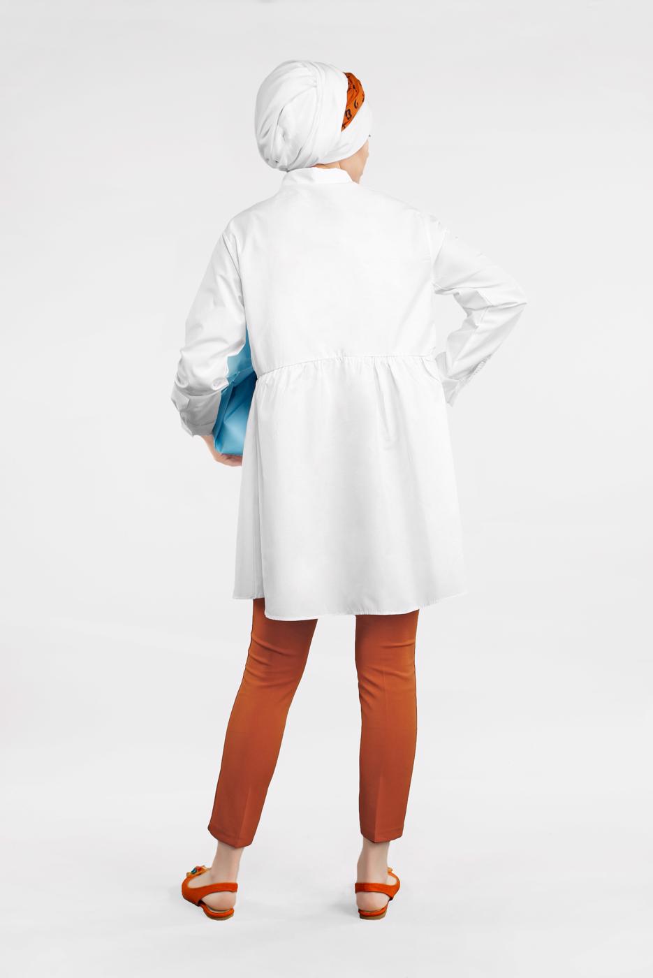 Vêtements hijab ORANGE Pantalon T 4002 