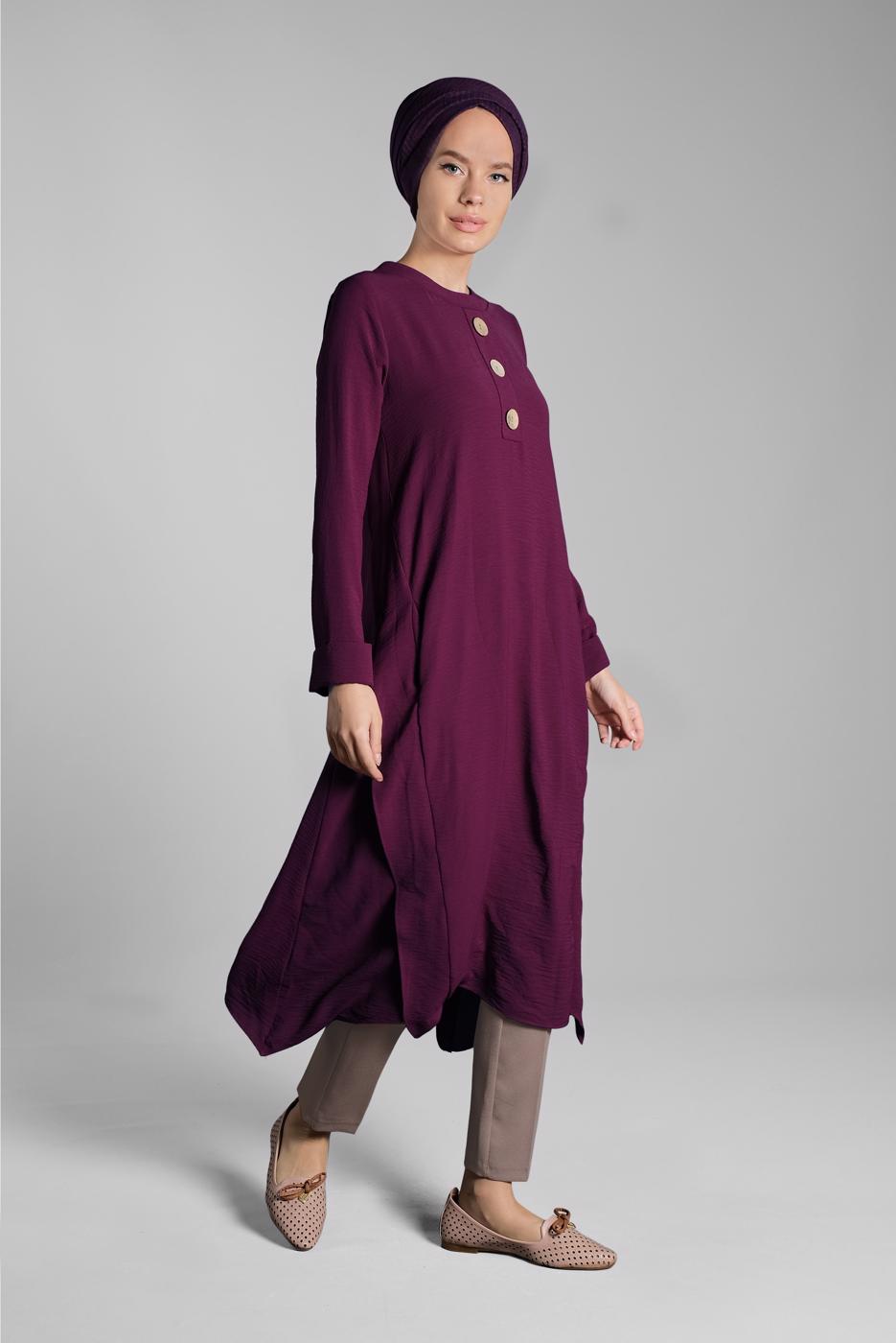 Hijab clothing MINK Pocketed Carrot Pants T 4002 