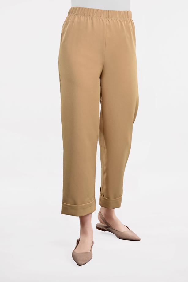 Vêtements hijab  Elasticated Waist Wide Cuff Pants T 4051  - TRENDTESETTÜR