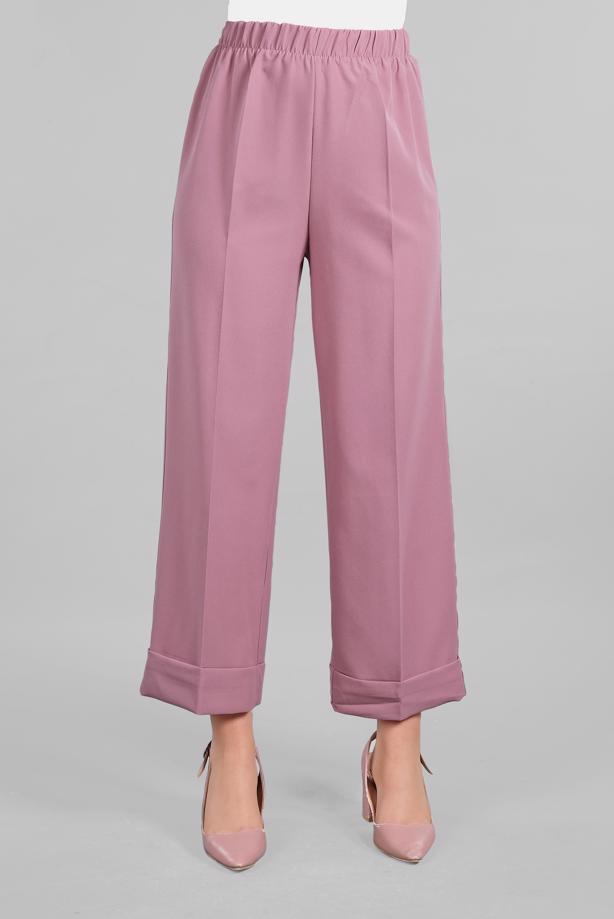Vêtements hijab  Elasticated Waist Wide Cuff Pants T 4051  - TRENDTESETTÜR