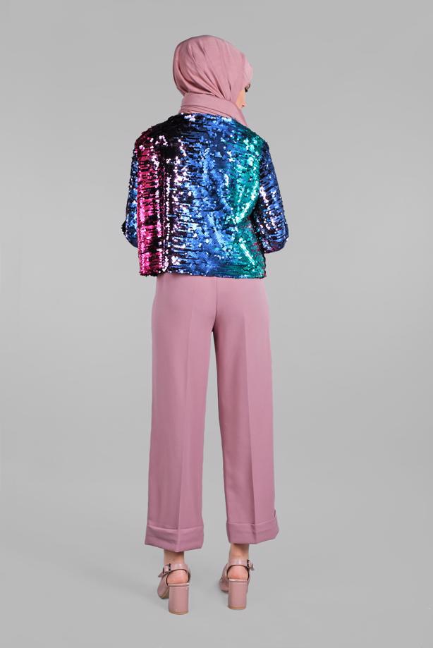 Vêtements hijab  Elasticated Waist Wide Cuff Pants T 4051  - TRENDTESETTÜR