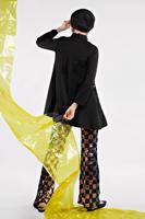 Tesettür giyim SİYAH  İSPANYOL PAÇA PAYET PANTOLON 5005