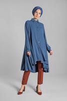 Hijab clothing BROWN Mid Rise Carrot Pants T 6002 