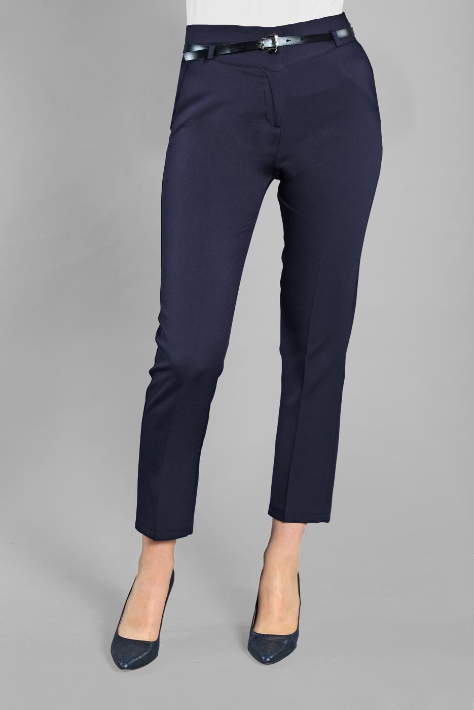 Hijab clothing NAVY BLUE Mid Rise Carrot Pants T 6002 