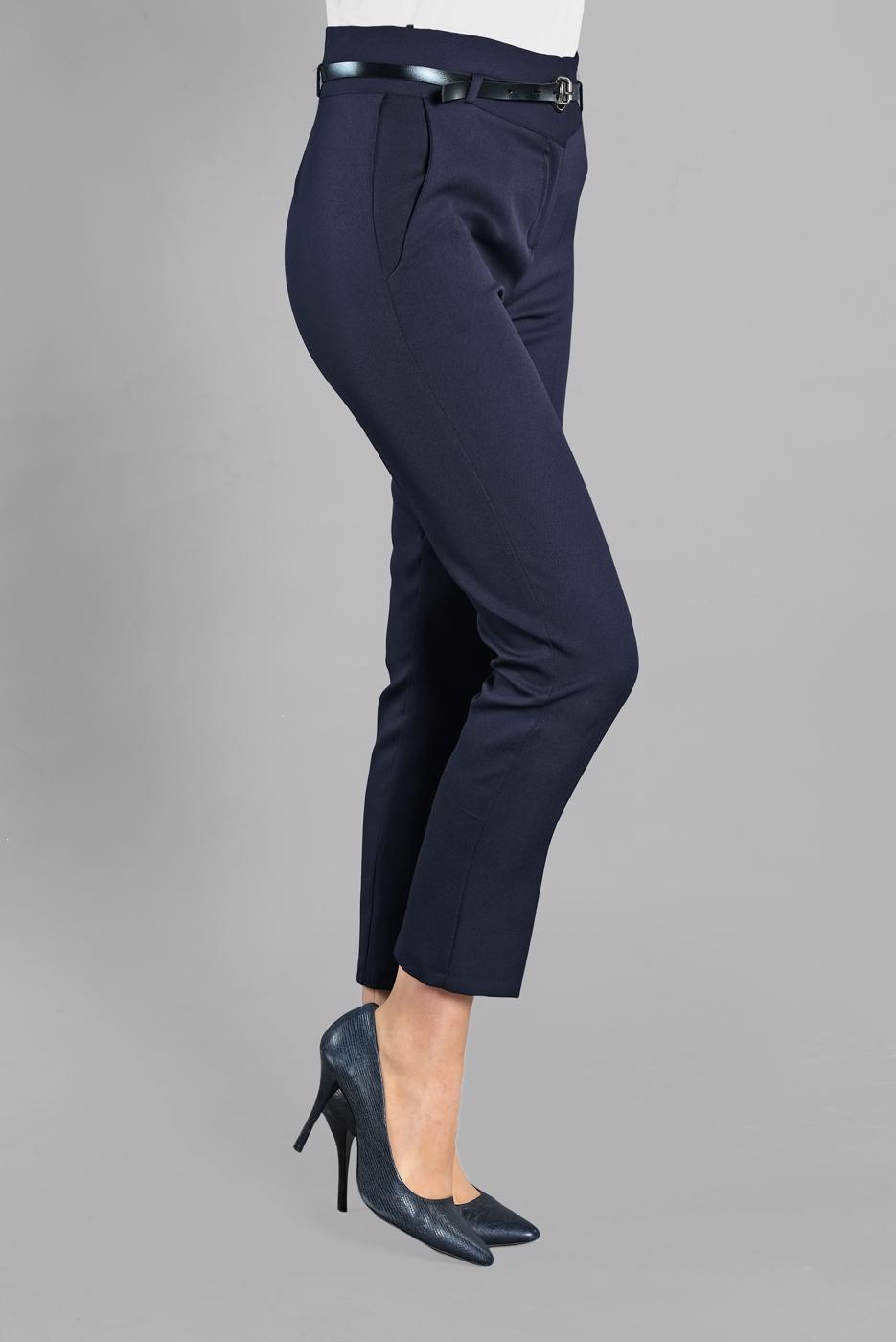Hijab clothing NAVY BLUE Mid Rise Carrot Pants T 6002 