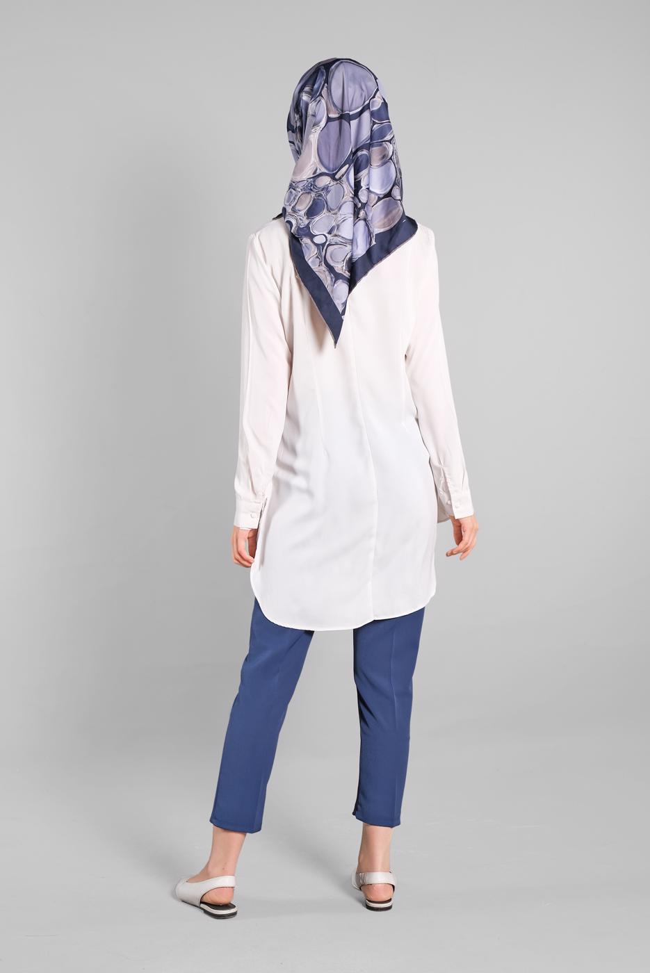 Vêtements hijab BLEU Pantalon T 6002 