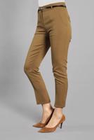 Hijab clothing BROWN Mid Rise Carrot Pants T 6002 