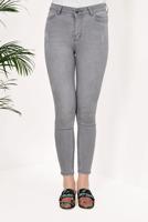 Hijab clothing GREY Slim Pants T 6634 