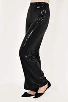 Tesettür giyim SİYAH PUL PAYET RAHAT KESİM PANTOLON 7055