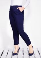 Tesettür giyim LACİVERT YÜKSEK BEL DAR PAÇA KLASİK PANTOLON T 7306