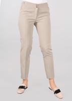 Tesettür giyim BEJ ARA BEL KUŞGÖZÜ DETAYLI PANTOLON 7307