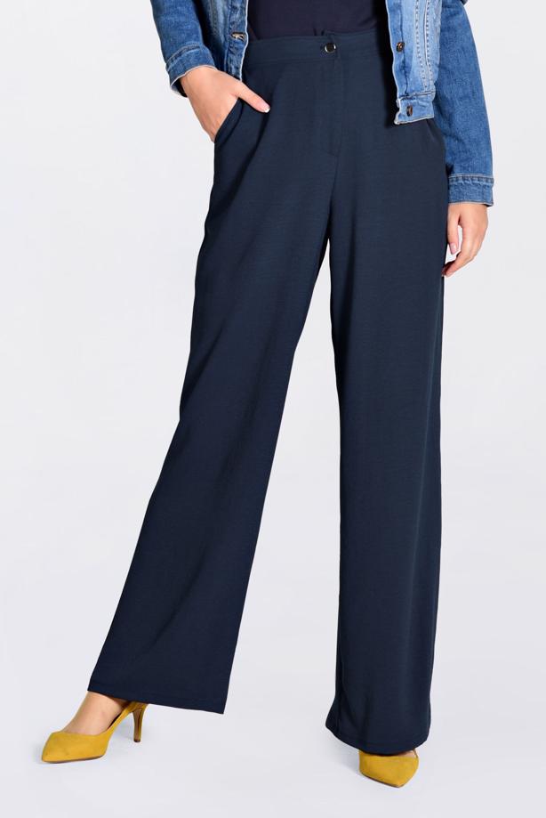 Tesettür giyim  YÜKSEK BEL CEPLİ BOL PANTOLON 7340 - TRENDTESETTÜR