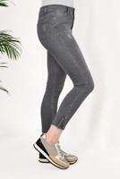 Hijab clothing GREY Zippered Cuff Pants T 7634