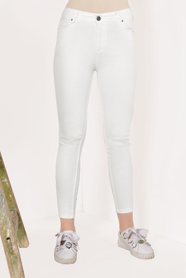 Vêtements hijab CRÈME T 8024 KRY-DAR PAÇA PANTOLON - TRENDTESETTÜR