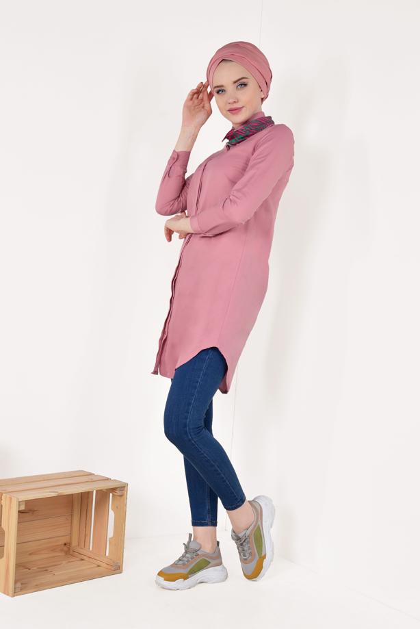 Hijab clothing  Lycra High Waist Pants T 8634  - TRENDTESETTÜR