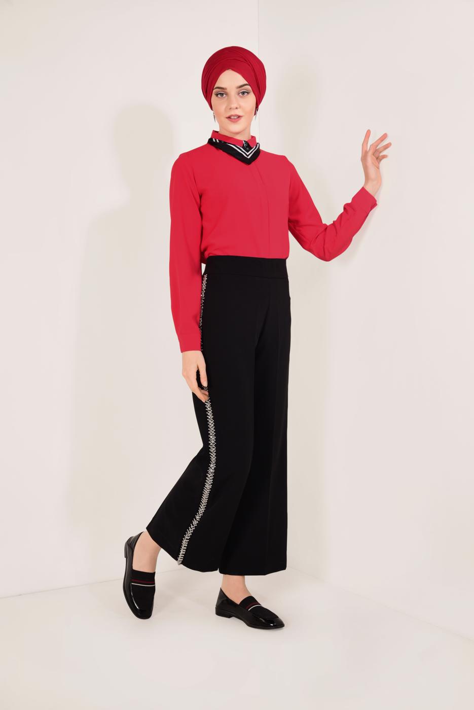 Hijab clothing BLACK T 8874 Msr-Pantolon