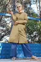 Hijab clothing NAVY BLUE T 9002 HZL-PANTOLON