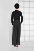 Tesettür giyim GRİ SİMLİ SALAŞ PANTOLON 9055 