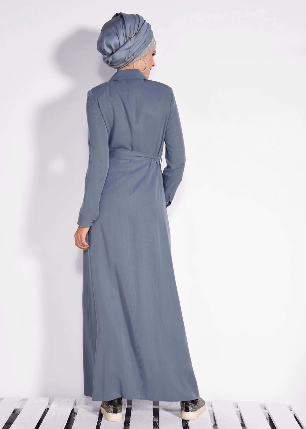Vêtements hijab GRIS T 1199 VENÜS PARDESÜ  8078