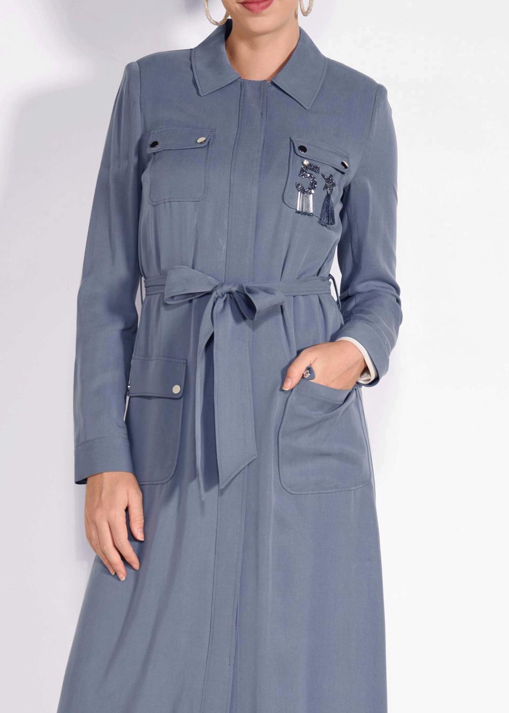 Vêtements hijab GRIS T 1199 VENÜS PARDESÜ  8078